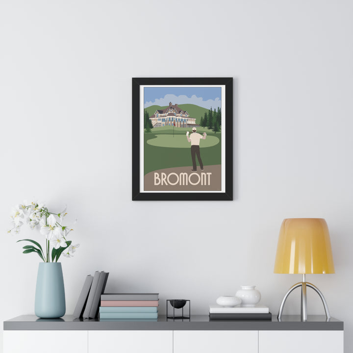 Royal Bromont Golf Course "Nice Day for Golf" Poster Print Framed (format: rectangle)