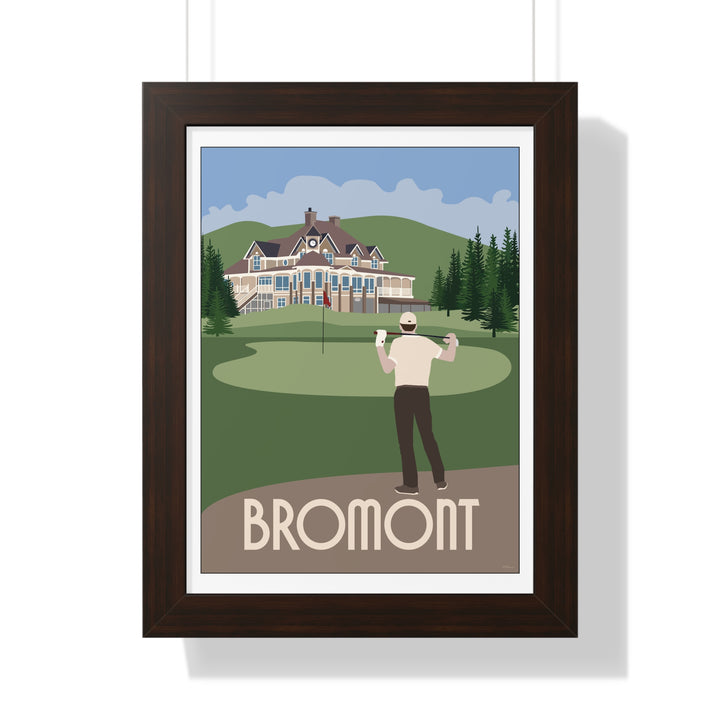 Royal Bromont Golf Course "Nice Day for Golf" Poster Print Framed (format: rectangle)