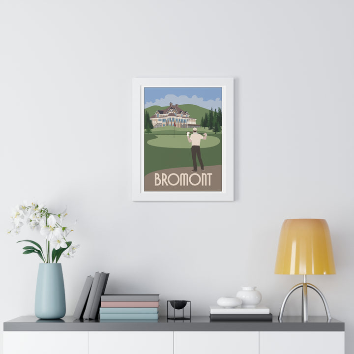 Royal Bromont Golf Course "Nice Day for Golf" Poster Print Framed (format: rectangle)