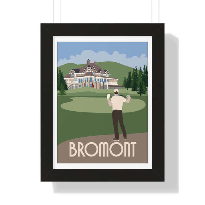 Royal Bromont Golf Course "Nice Day for Golf" Poster Print Framed (format: rectangle)