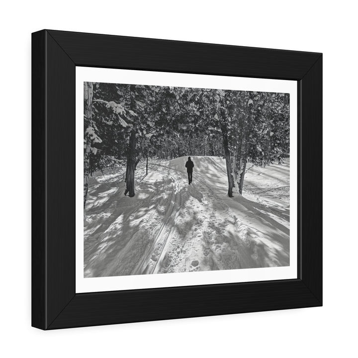 "Winter Walk on The Golf" Art Print - Framed