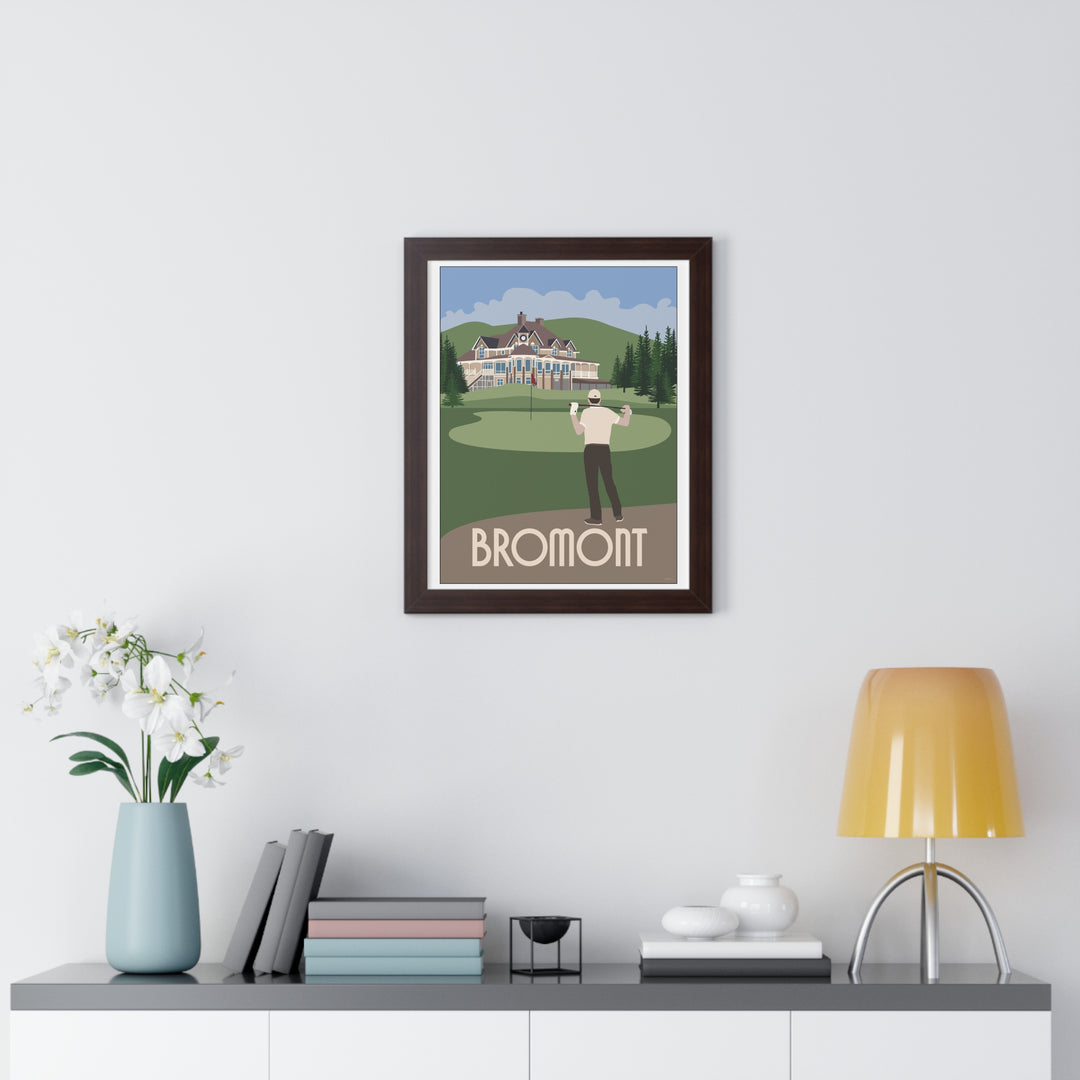 Royal Bromont Golf Course "Nice Day for Golf" Poster Print Framed (format: rectangle)